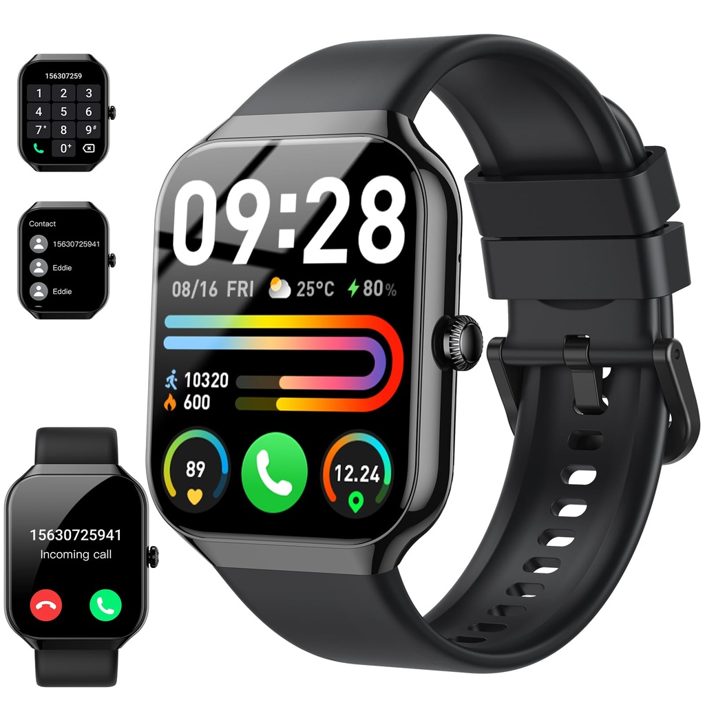 Motast Smart Watch for Men Women, 1.96Ã”Ã‡Ã˜ HD Fitness Watch with Answer/Make Call, IP68 W