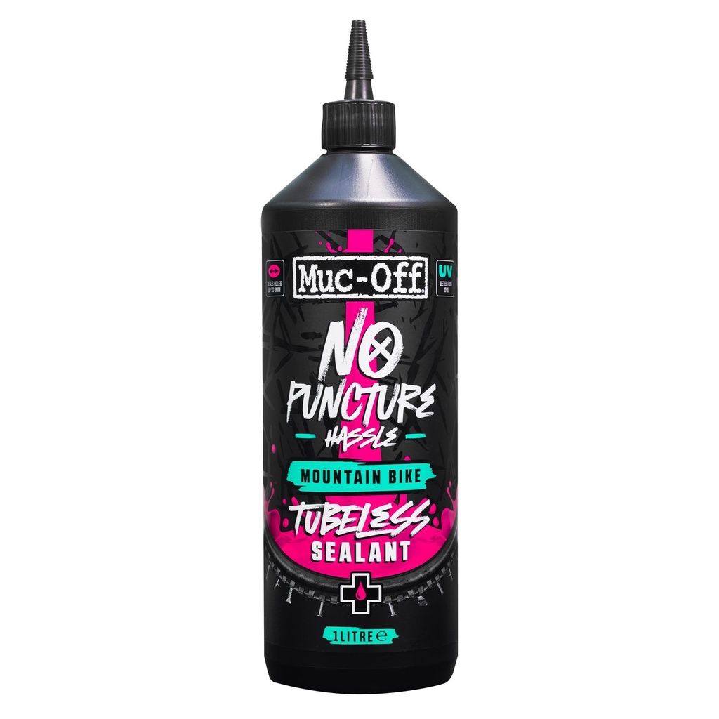 Muc Off MTB Tubeless Sealant - Advanced Tubeless Tyre Sealant with UV Dye - Seals Holes up