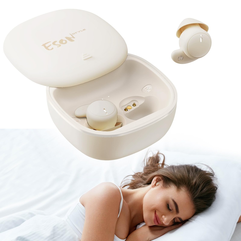 esonstyle Invisible Sleep Headphones, Sleep Earbuds for Side Sleepers, Mini Sleepbuds Comfort