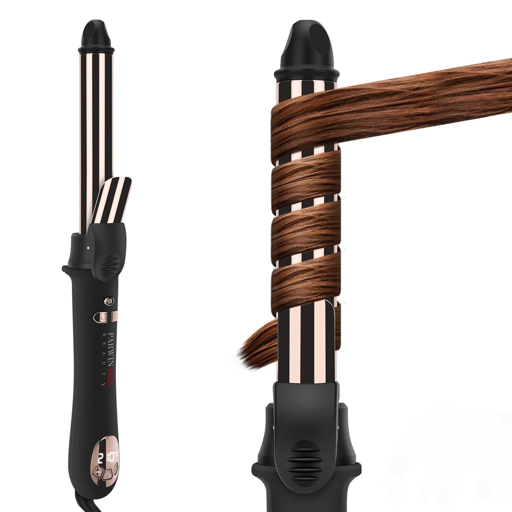 360° Rotating Automatic Hair Curler, 25MM Hair Curling Wand, Nano Titanium Coating Curling