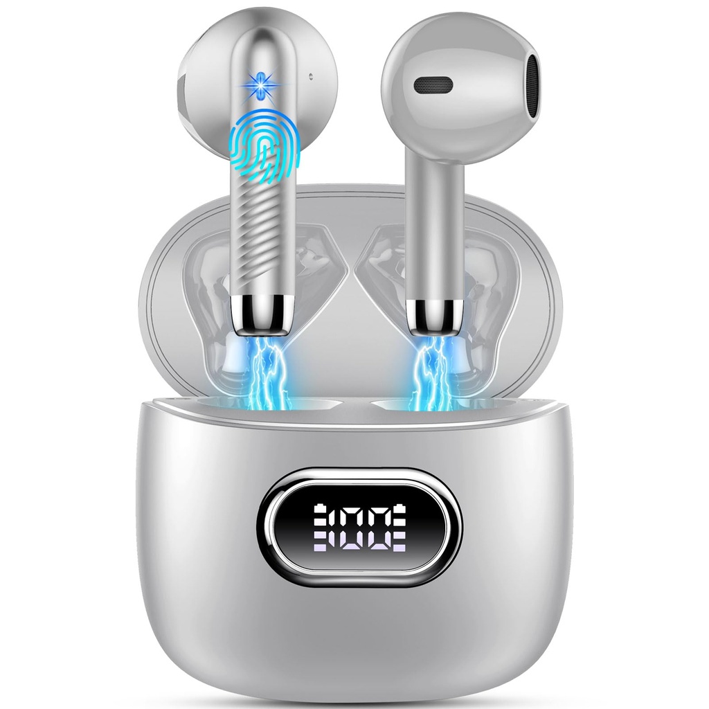 Drsaec Wireless Earbuds, Bluetooth 5.4 Headphones in Ear with Deep Bass, 42H Bluetooth 