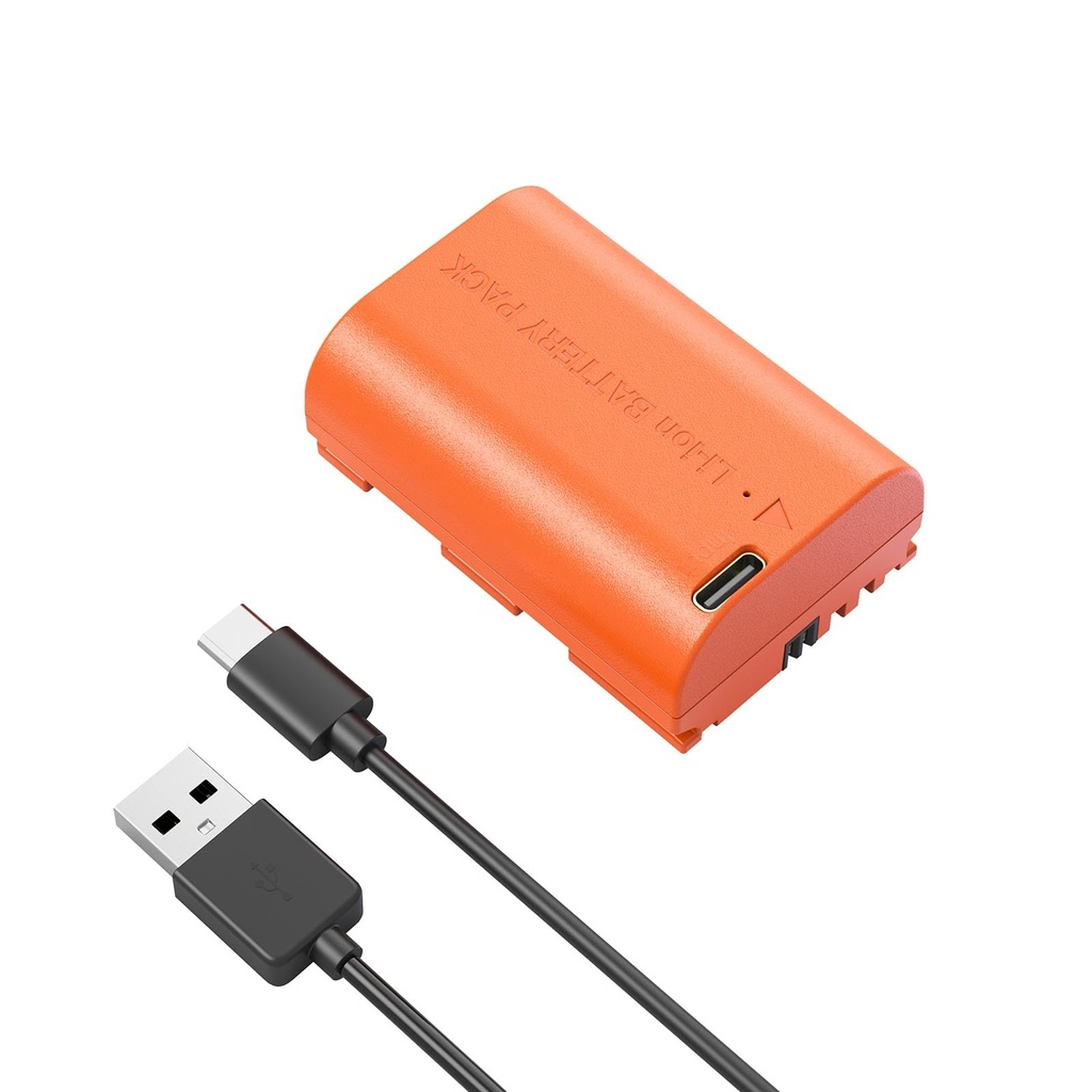 SMALLRIG LP-E6P Battery, 2520mAh Replacement USB-C Battery for Canon EOS R5 Mark II,R6 Mark