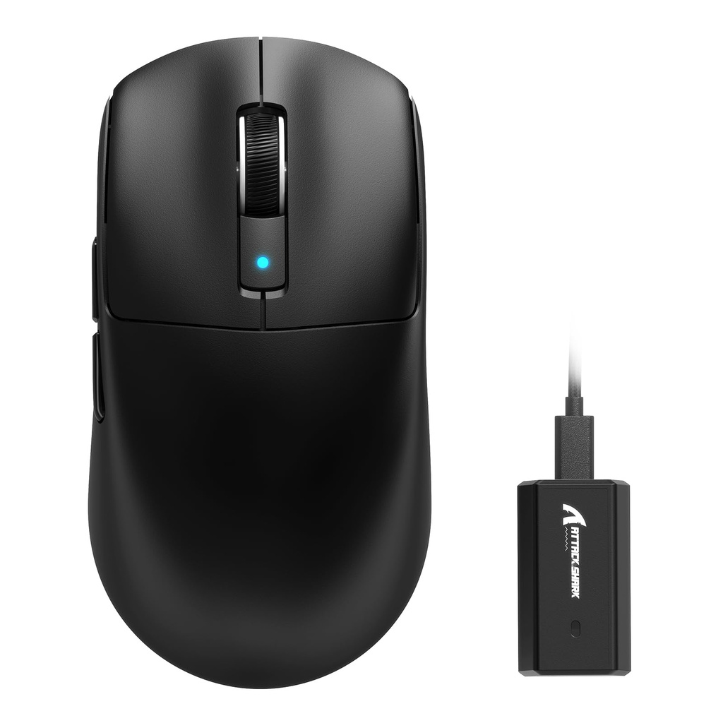 ATTACK SHARK R6 Wireless 8KHz Gaming Mouse, SUPERLIGHT 39g, Nordic 52840 MCU, PixArt PAW395