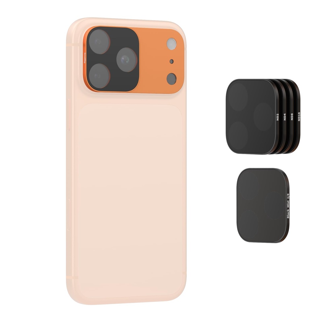 SmallRig Square ND & Black Mist Filter Kit for iPhone 17 Pro, Magnetic Lens Filters with Ba