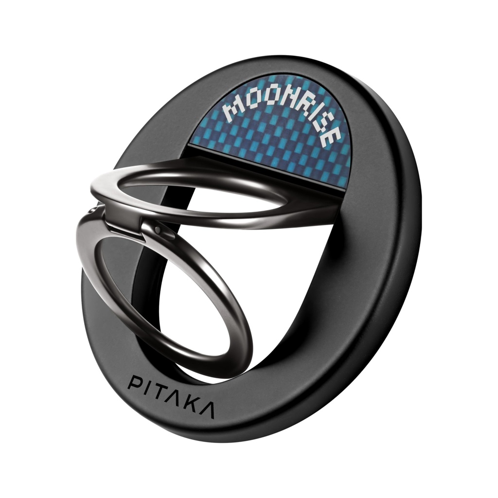 PITAKA Double-Ring Mobile Phone Holder Compatible with Magsafe Magnetic Grip Multi-angles A