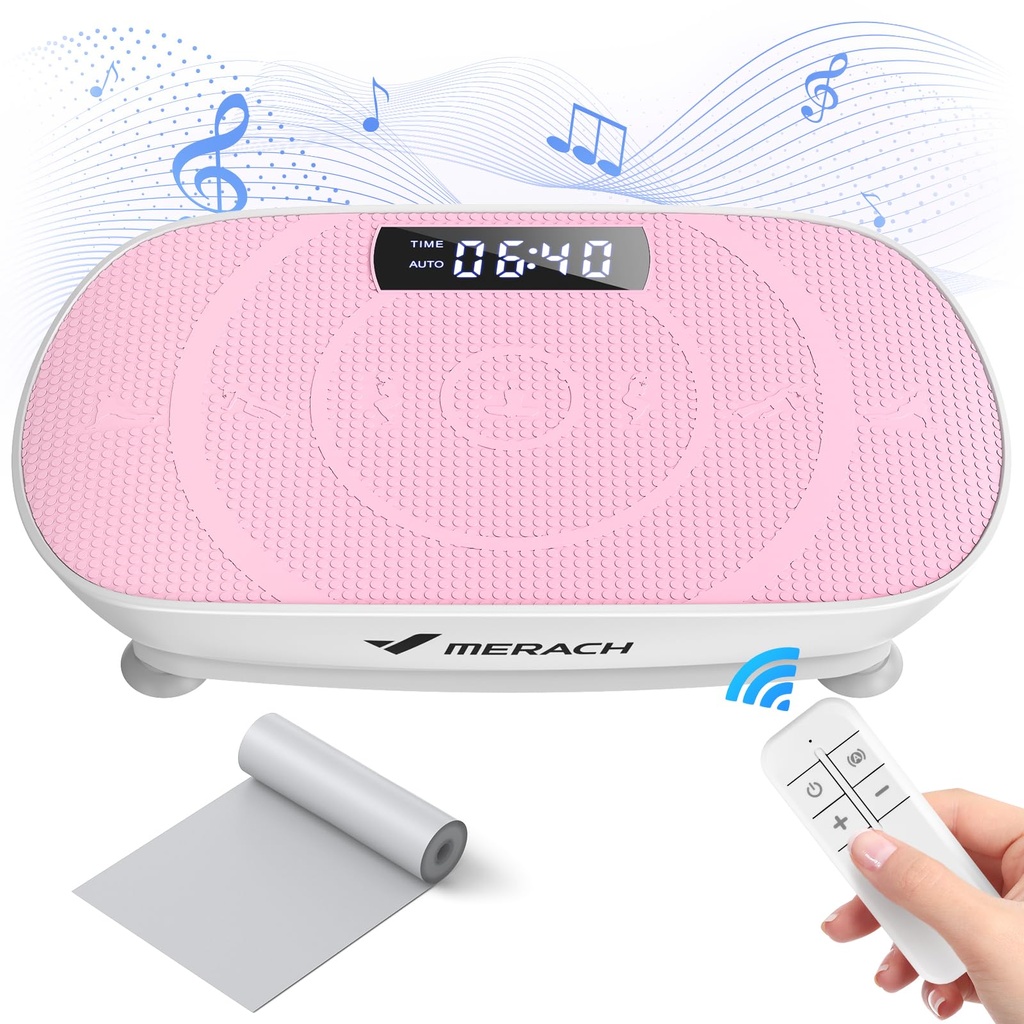 MERACH Vibration Plate, Whole Body Workout Powerful Quiet Vibration Plate Exercise Machine