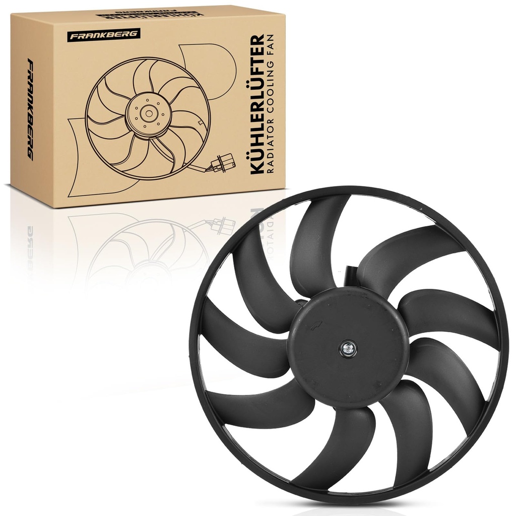 Frankberg Radiator Fan 2-Pin Compatible with A6 4G2 4GC 1.8L-3.0L Petrol 2010-2018 A7 Sport