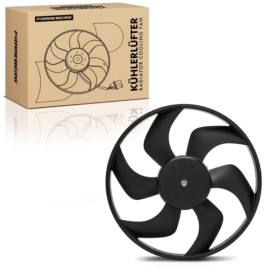 Frankberg Radiator Fan Engine Thermal Fan 2-Pin Compatible with Primastar Bus X83 1.9L 2.0L