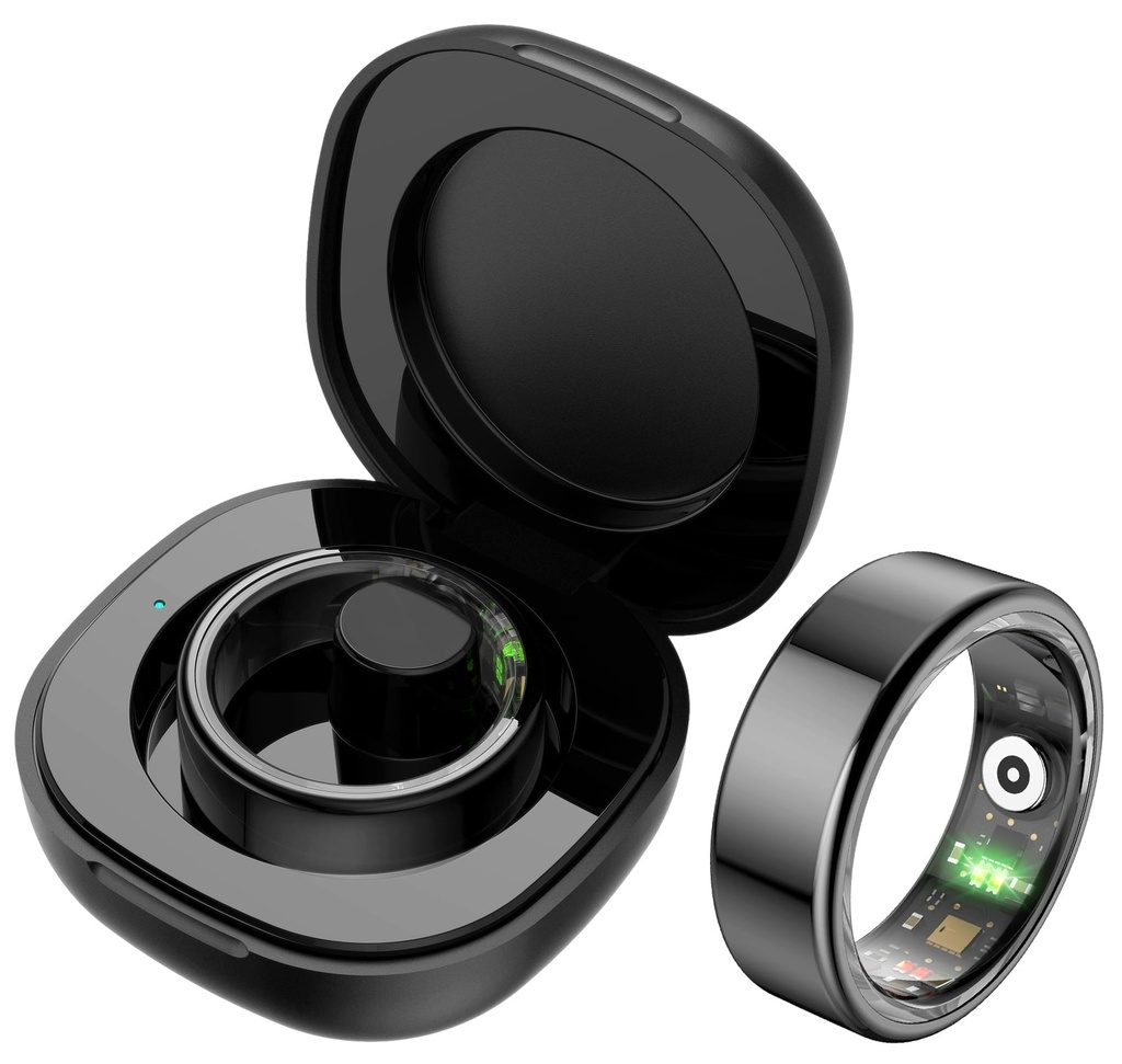 Smart Ring Health Tracker - Heart Rate, Sleep, Blood Oxygen, Pedometer, Calories, Step 
