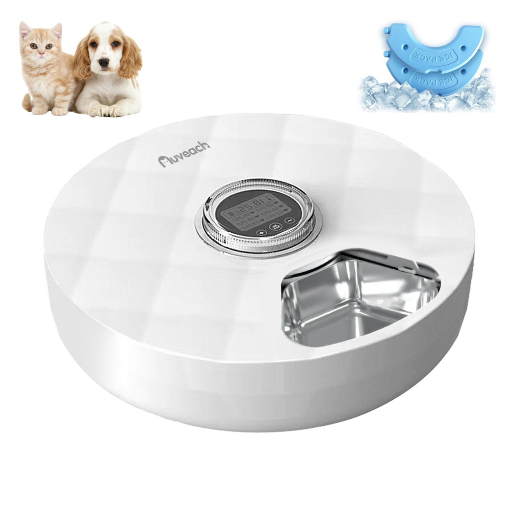 Auveach Automatic Cat feeder Wet Food with Timer Automatic Dog Cat Feeder Dispenser