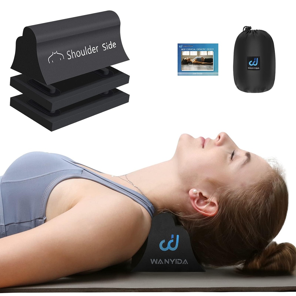 WANYIDA Neck and Shoulder Relaxer, Neck Stretcher Chiropractic Pillows for Pain Relief