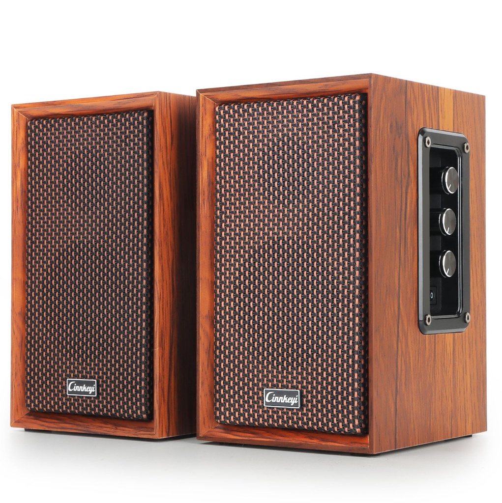 2026 Upgraded Active Bookshelf Speakers 40W Hi-Fi(DSP) Computer Speakers