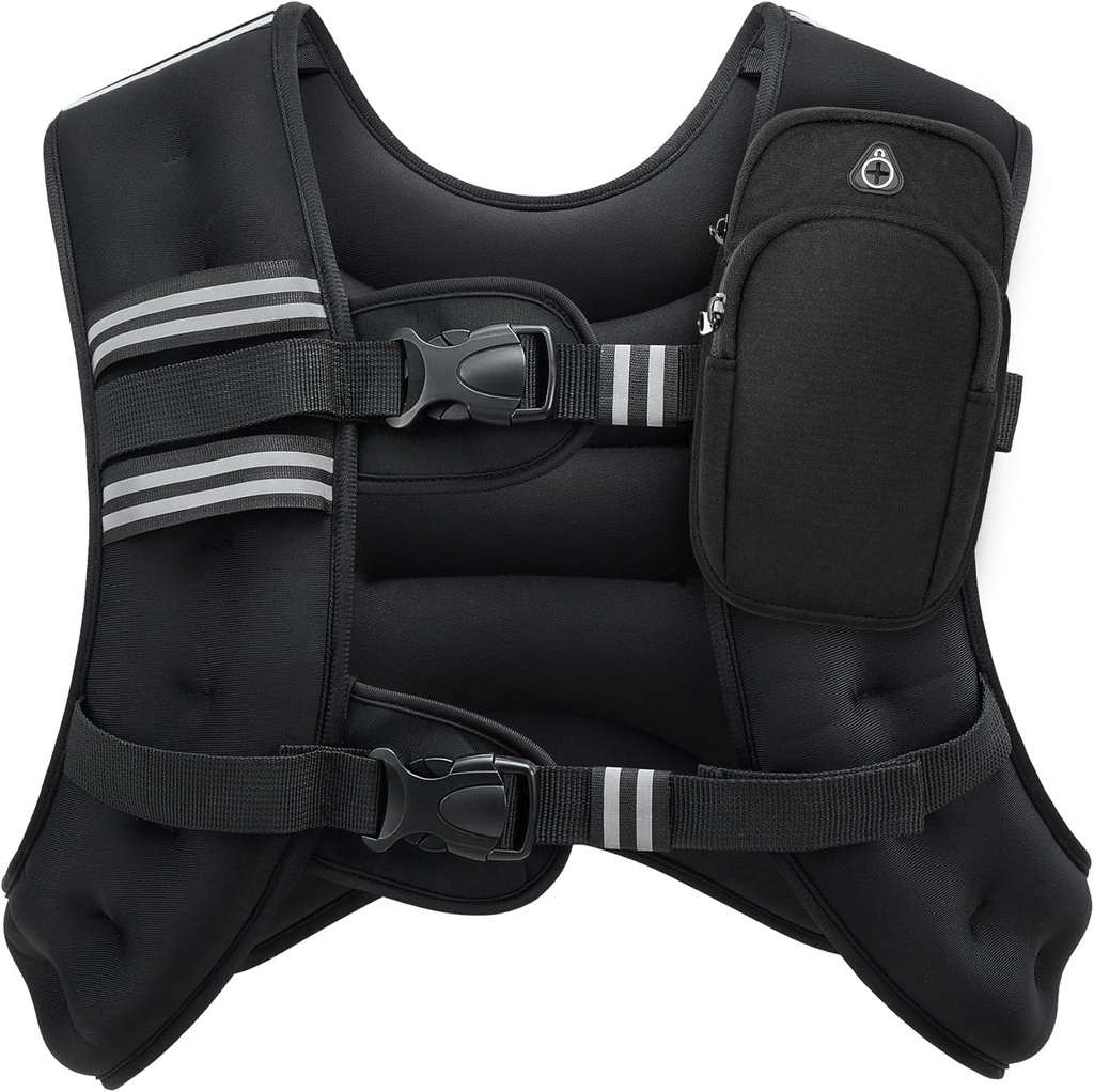 ZELUS Weighted Vest, 9.1kg Weight Vest for Men and Women, Body Weight Vest with Reflective