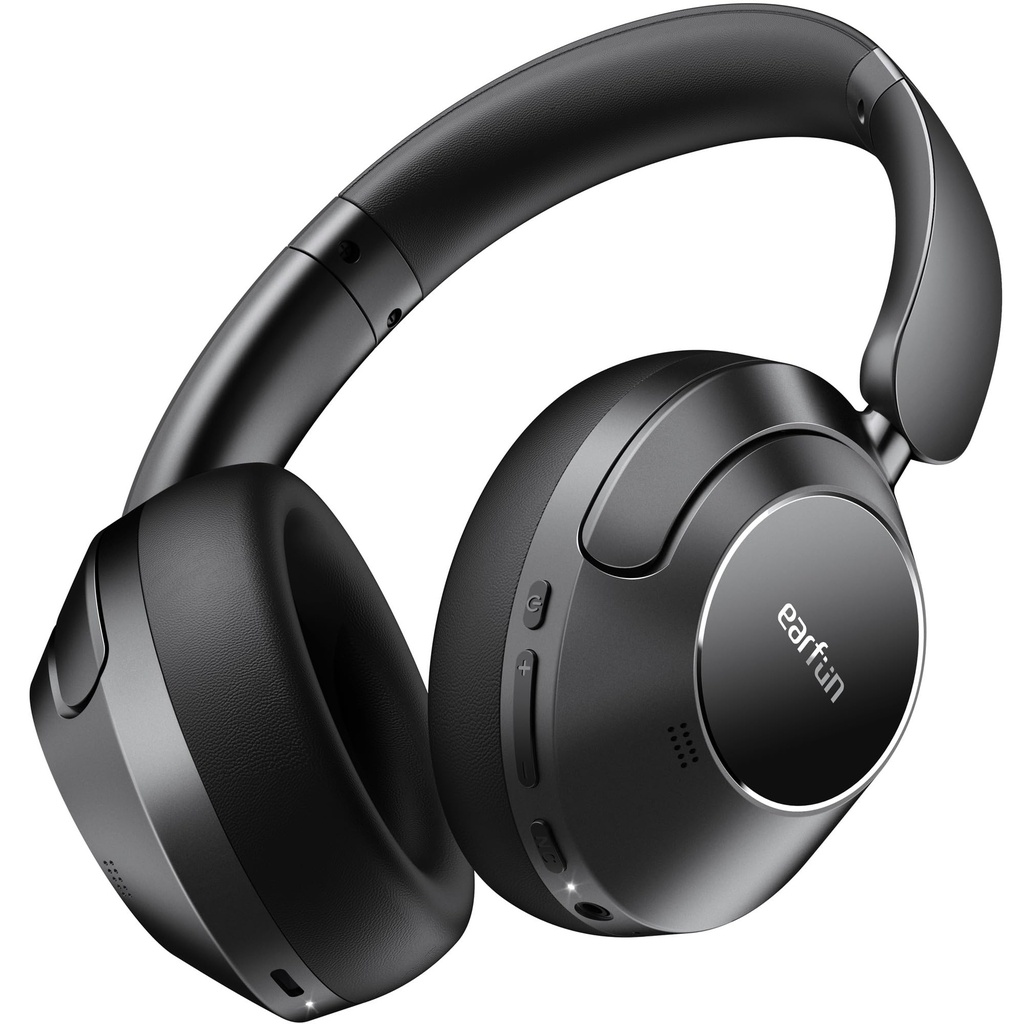 EarFun Wave Pro Hybrid Active Noise Cancelling Headphones, Wireless Over Ear Bluetooth Head