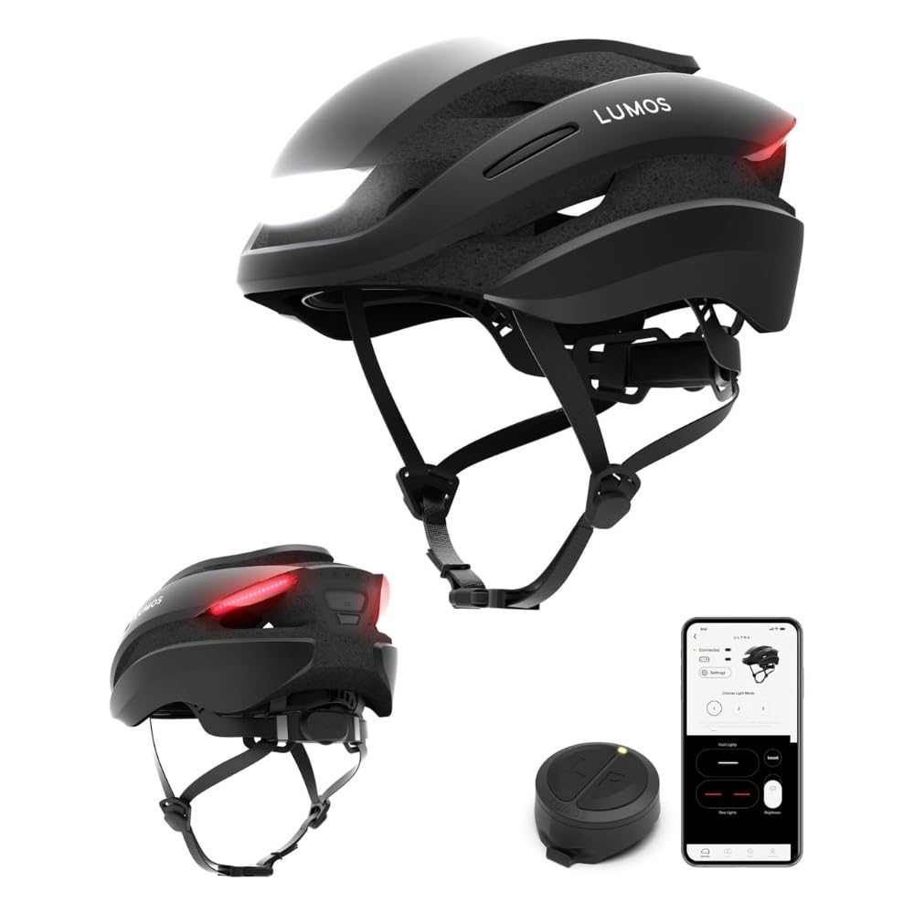 Lumos Ultra Smart Bike Helmet | Customizable Front and Back LED Lights with Turn Signals 