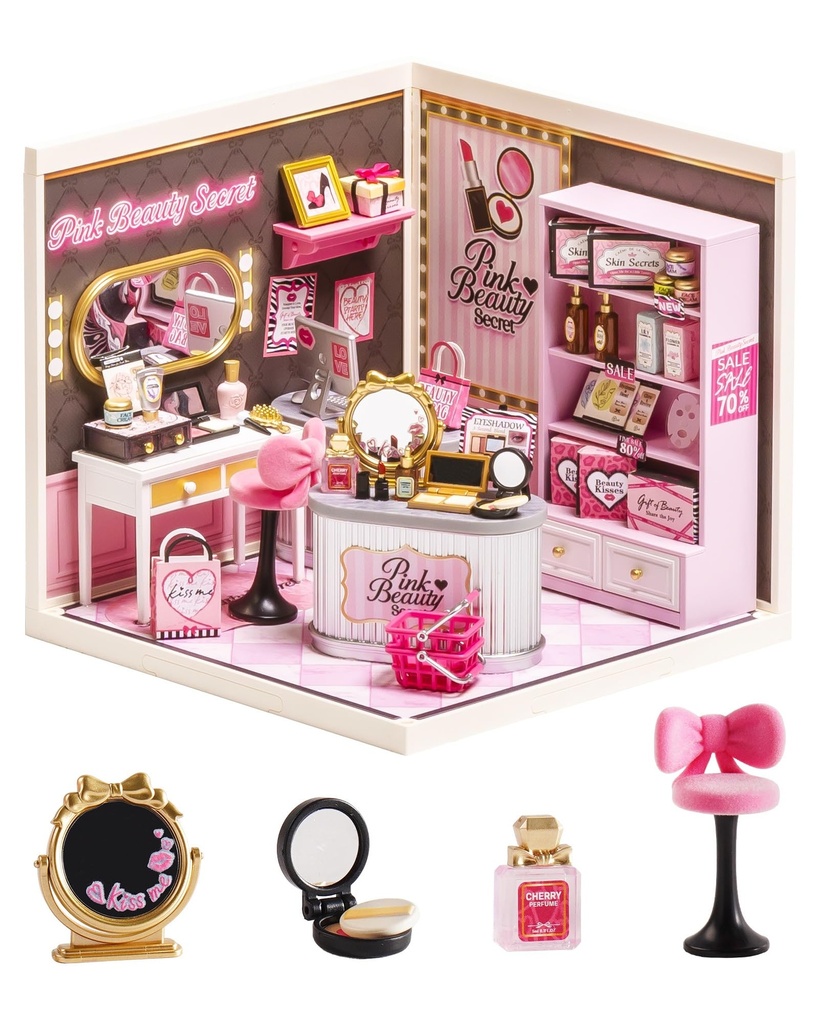 Rolife Super Creator DIY Miniature House Kit Model Kits for Adults to Build Home Desk Books