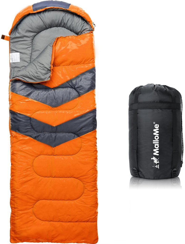 MalloMe Sleeping Bags for Adults & Kids Sleeping Bag 3-4 Season - Ultralight Backpacking Sl