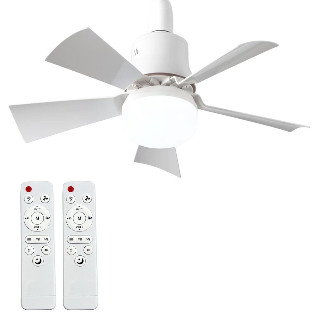 YumSur Ceiling Fans with Lights and Remote,40W E27 Small Ceiling Fan Light,Dimmable Ceiling