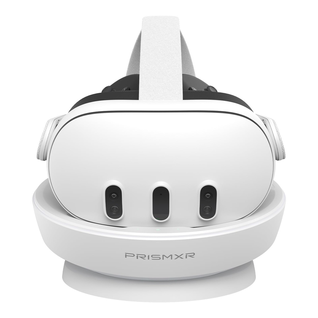 PRISMXR Magnetic Charging Dock Compatible with Meta Quest 3 Accessories, 27W Fast Charge 