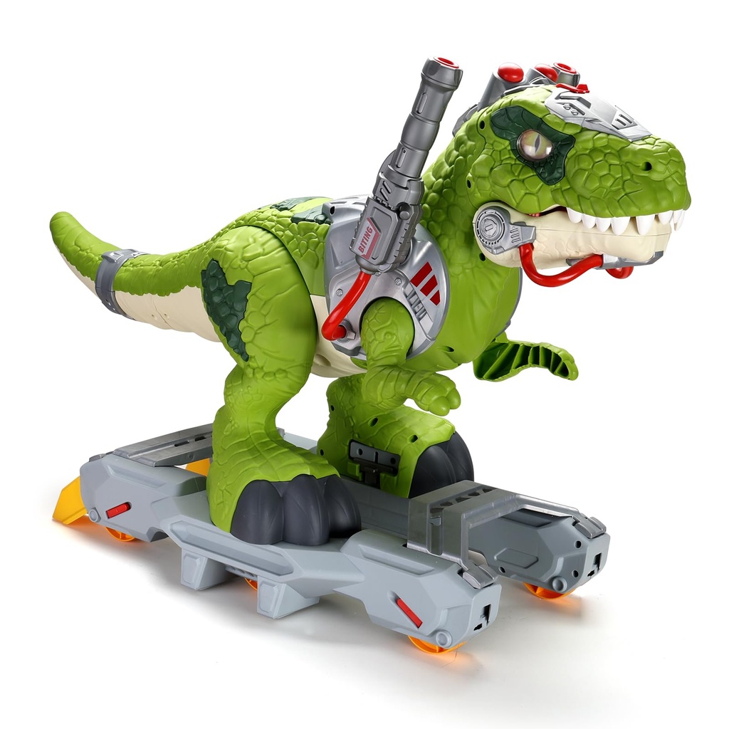 lerrbo Dinosaur Ride On Toy Cars for Kids, Toddler Electric Ride On Toys with Music, Light 