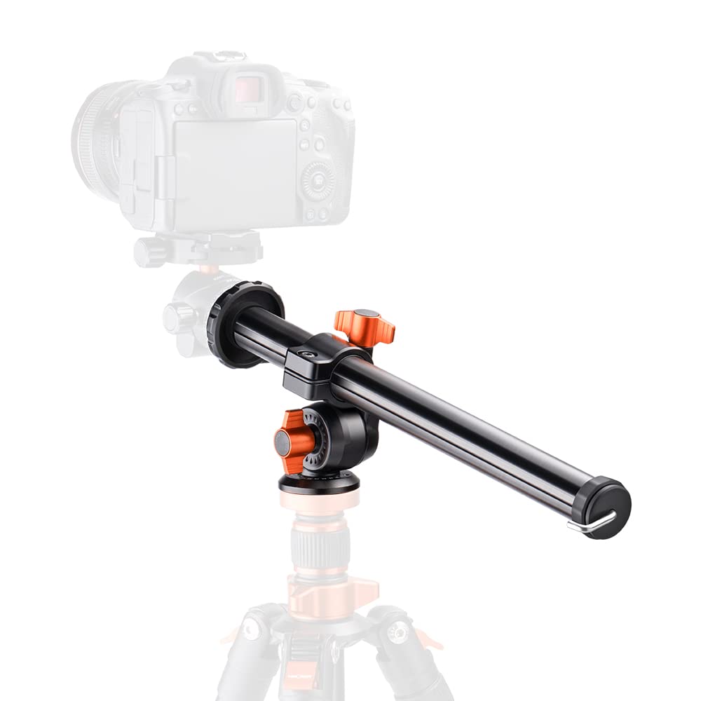 K&F Concept Camera Tripod Boom Arm Stand Fixable External Multi-Angle Center Column Extensi