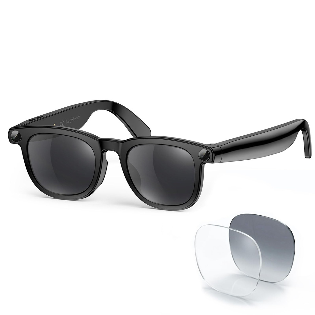 2026 Smart AI Glasses, 8MP 4K POV Camera, AI Assistant, HD Video & Voice Recorder, Meeting (No Box)