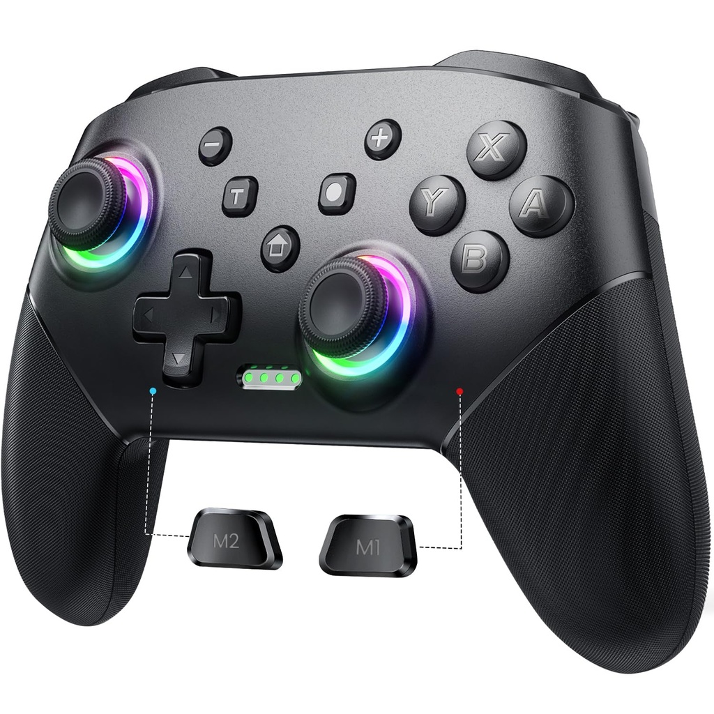 VOYEE Wireless Switch Controllers, Pro Controller for Lite/OLED/Windows PC/iOS/Android, One