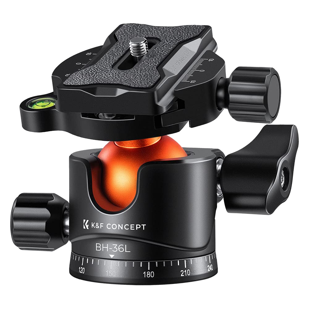 K&F Concept 36mm Tripod Ball Head 360Ã‚Â° Panoramic, Low Profile Ball Head with 1/4" Screw 3
