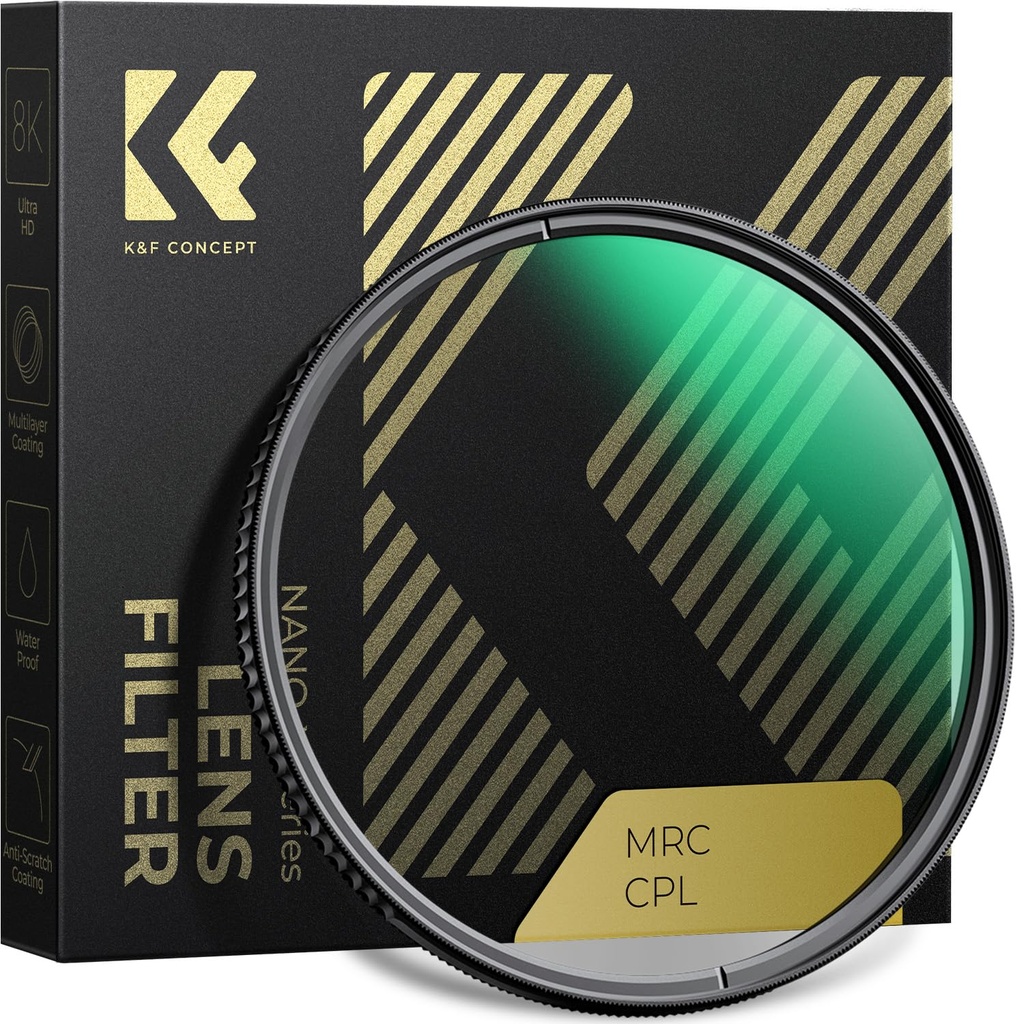 K&F CONCEPT 37MM CPL Filter 28 Layer Slim Circular Polarizing Filter Multi-coated Polarized