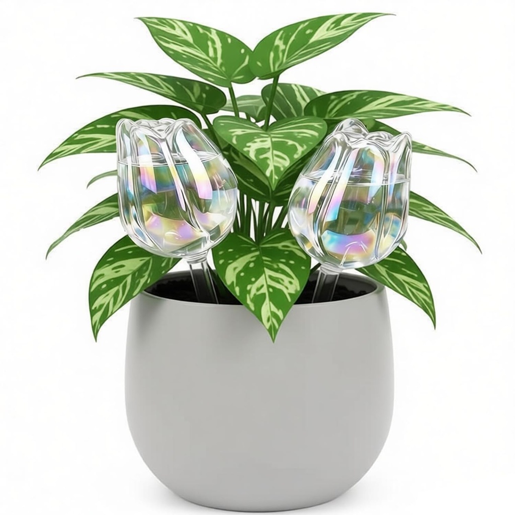 SL-JIJI Glass Bird Plant Waterer | Self-Watering Spikes for Indoor Plants | Decorative Autom