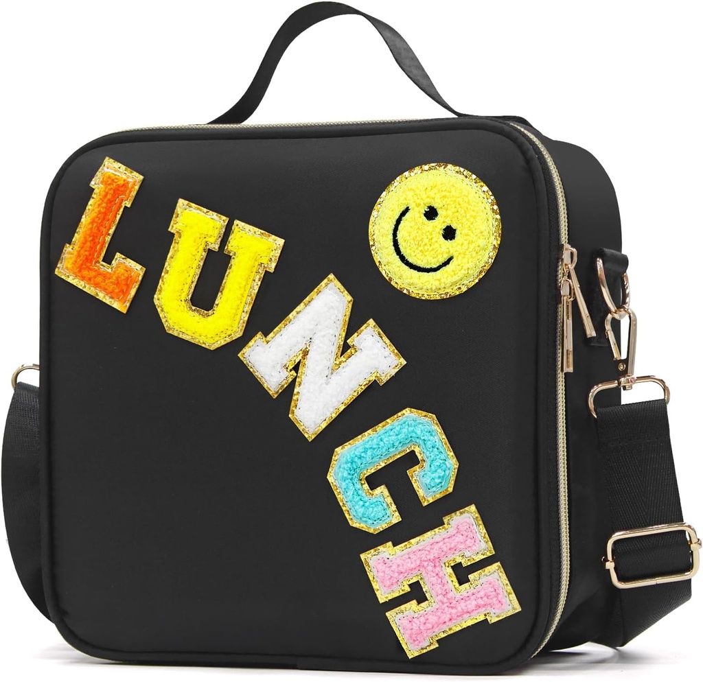 IDAHSOR Insulated Lunch Bag Women Lunch Box Kids for Teen Girls Boys, Cute Preppy Lunch Box
