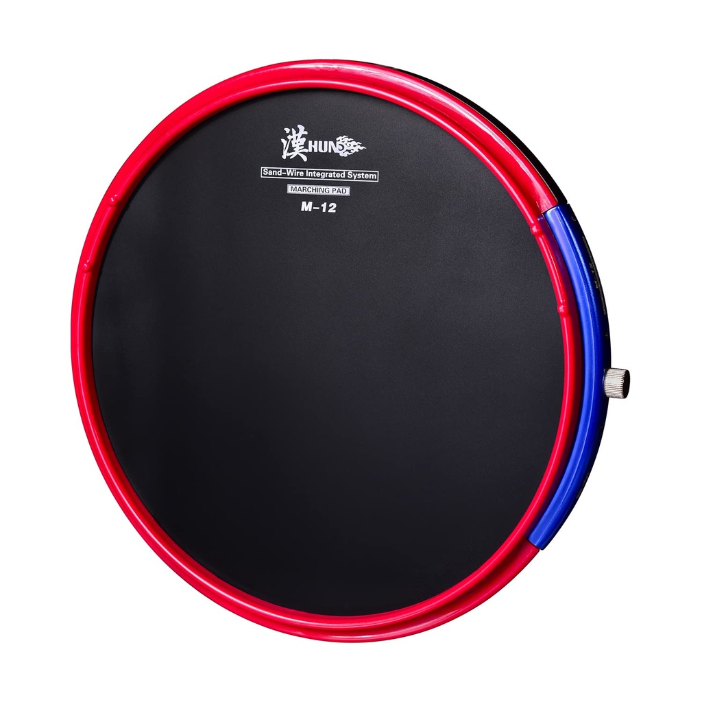 HUN Drum Practice Pads,12 Inch Silicone Practice Pad, Sand-Wire Integrated System Marching