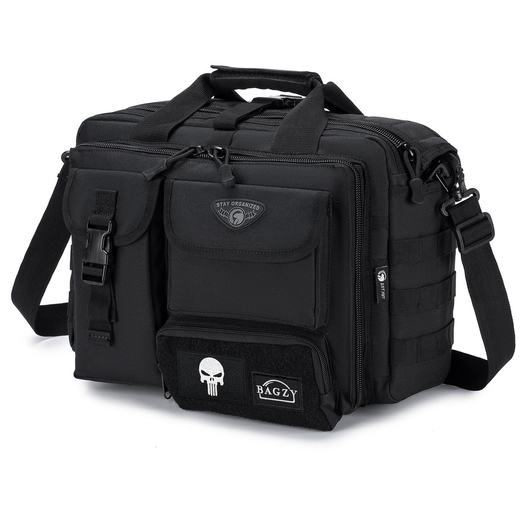BAGZY Laptop Briefcase Outdoor Tactical for Men 14/15.6 inch Messenger Shoulder Bag Laptop