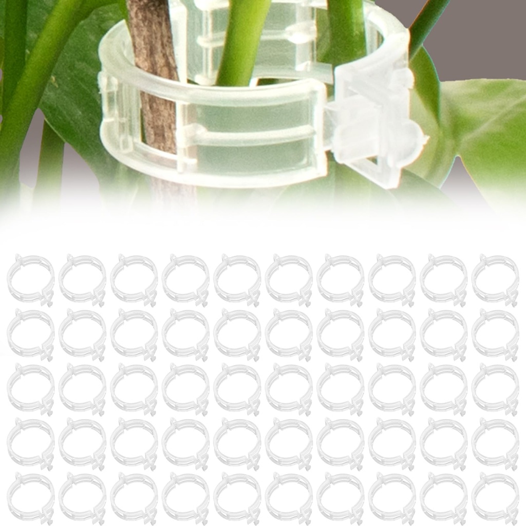 Plant Support Clips - ShiningUU 200pcs White Plastic Plant Clips for Climbing Plants, Tomat