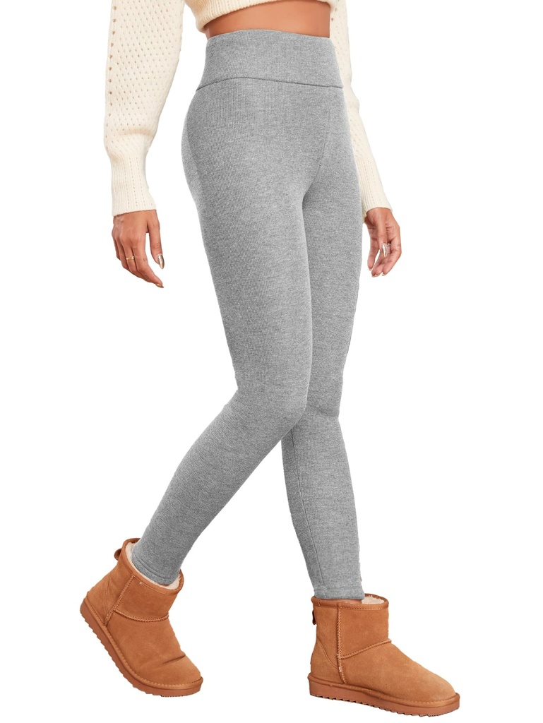 Famulily Women's High Waisted Thermal Fleece Lined Leggings Warm Winter Yoga Pants for Ladi