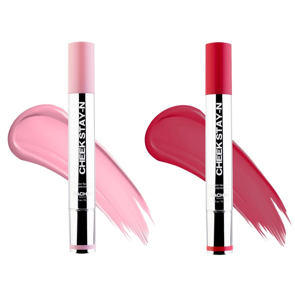 Sacheu Cheek STAY-N Liquid Blush for Cheeks Ã¢Â€Â” High Pigment, Buildable, Lightweight Cre