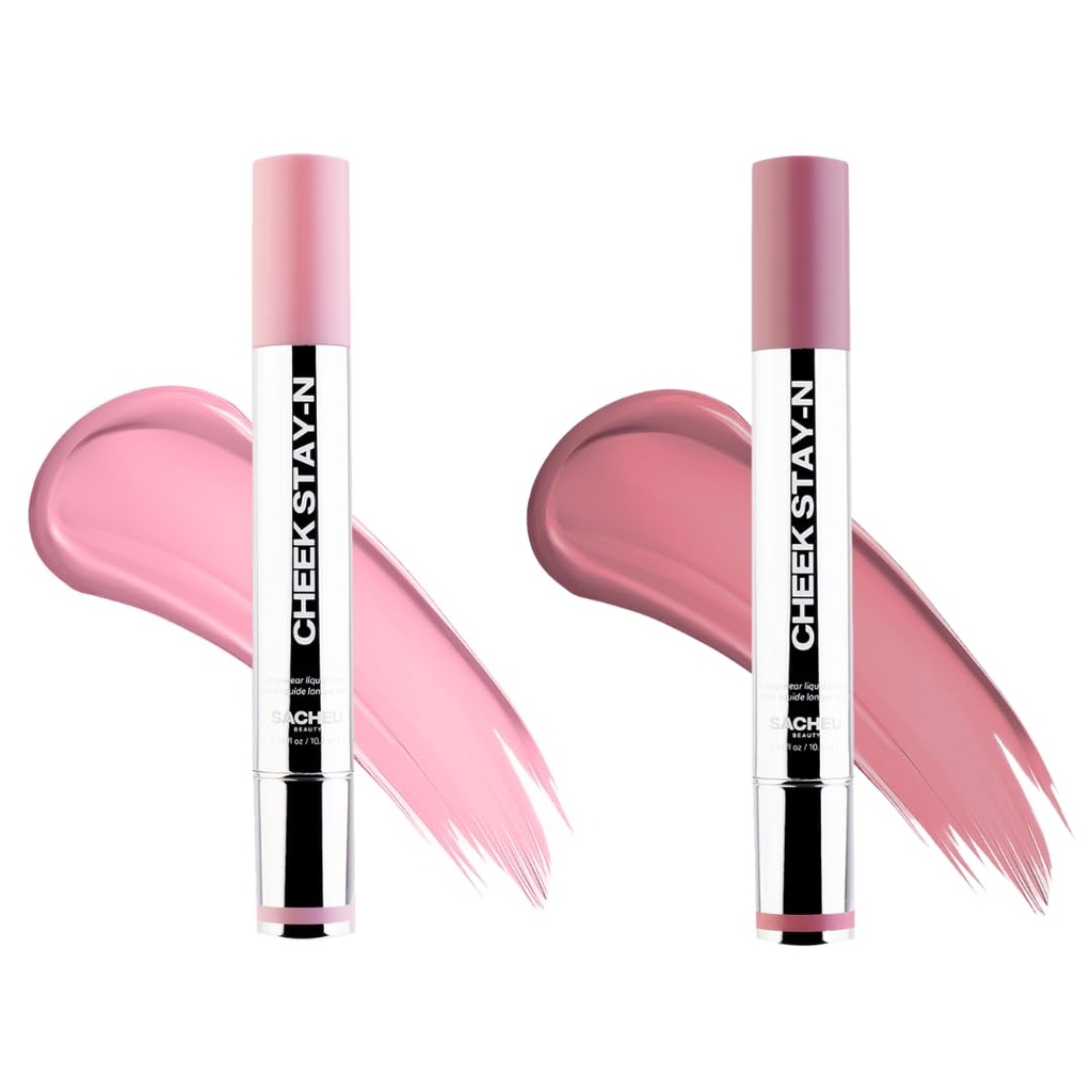 Sacheu Cheek STAY-N Liquid Blush for Cheeks Ã¢Â€Â” High Pigment, Buildable, Lightweight Cre