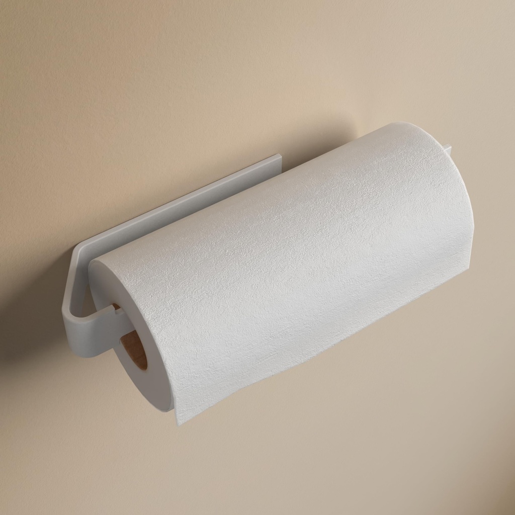 Designfactory Hamburg Kitchen Roll Holder | Self-adhesive Paper Towel Holder | Kitchen Roll