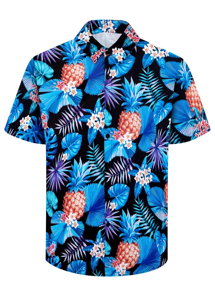 XiaoMoSha Mens Hawaiian Shirts Short Sleeve Wrinkle Free Button Down Summer Casual Shirt fo