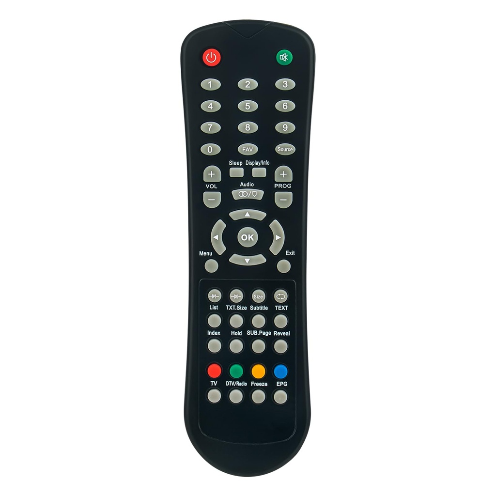 VINABTY New RC-9 Remote Control Replacement fit for VISTRON LCD TV RC-9 TV DVBT DVD Remote