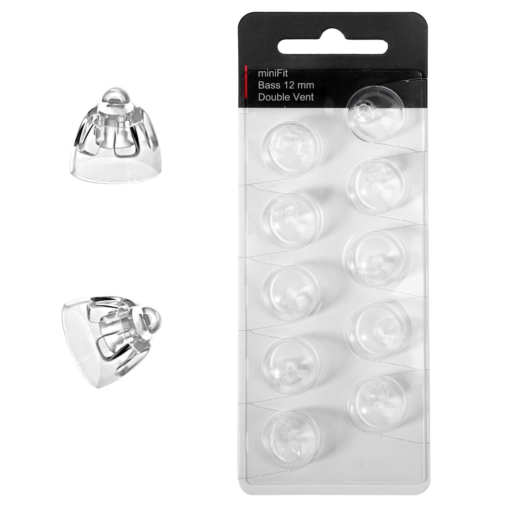 10pcs Hearing Aid Domes, 12mm/0.47in Silicone Hearing Aid Ear Tips Replacement Parts Suppli
