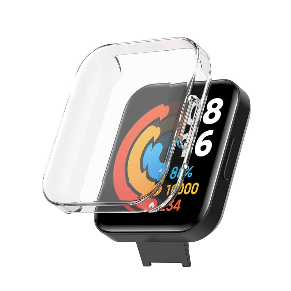 Case for Redmi Watch Lite 2/Redmi Watch 2 Lite, Silicone TPU Screen Protector, Anti-scratch
