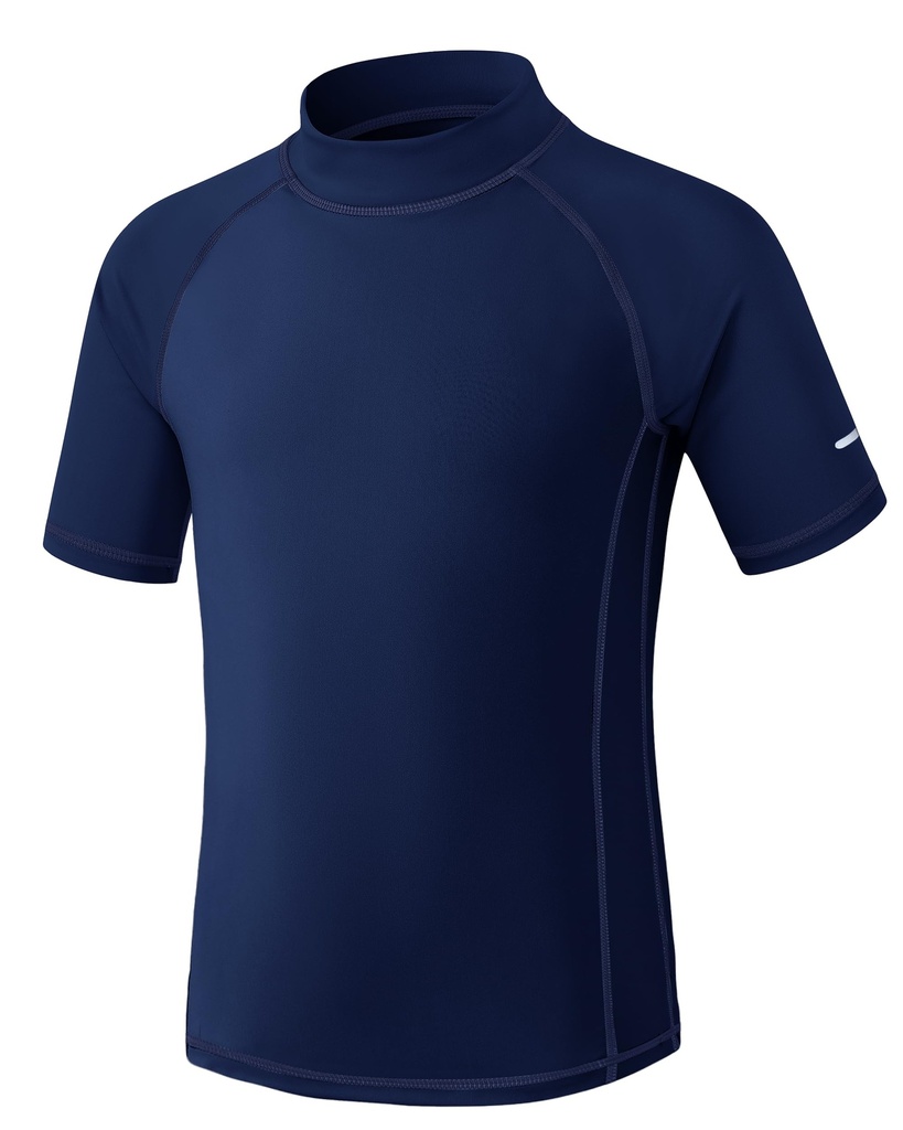 Kids Rash Vest Short Sleeve UPF 50+ Sun Protection Boys Swim Top UV Shirts Quick Dry Girls