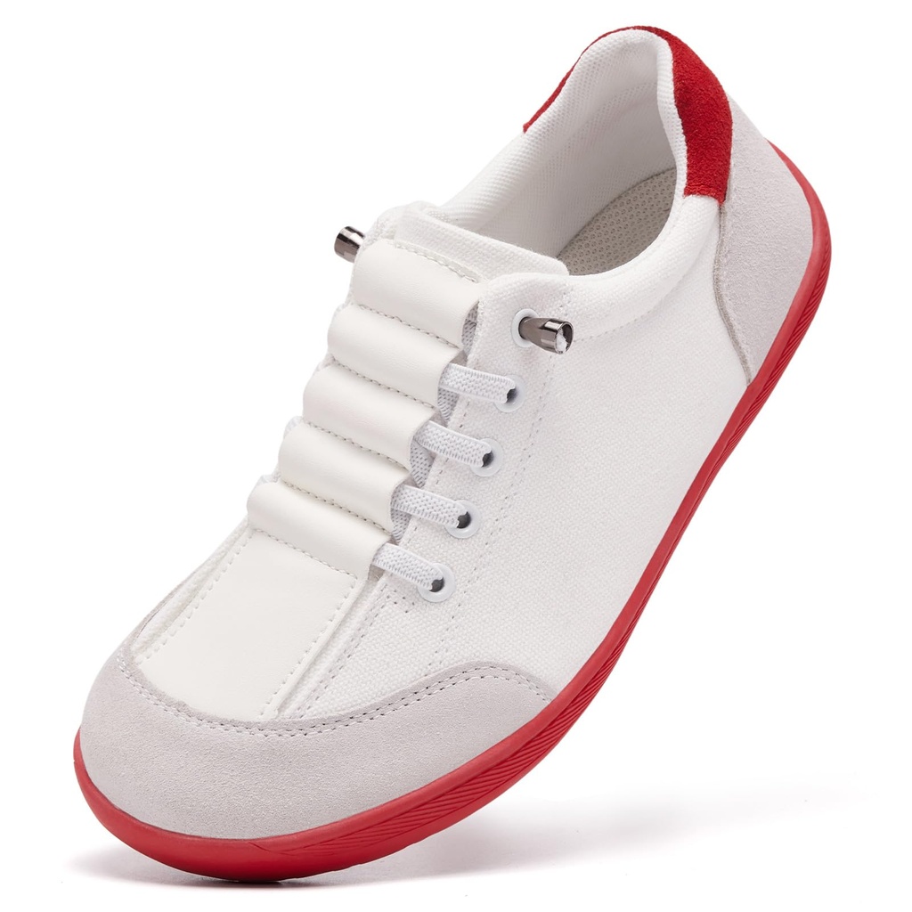 Barefoot Shoes for Womens Slip on Trainers Extra Wide Fit Memory Foam Arch Support Zero Dro
