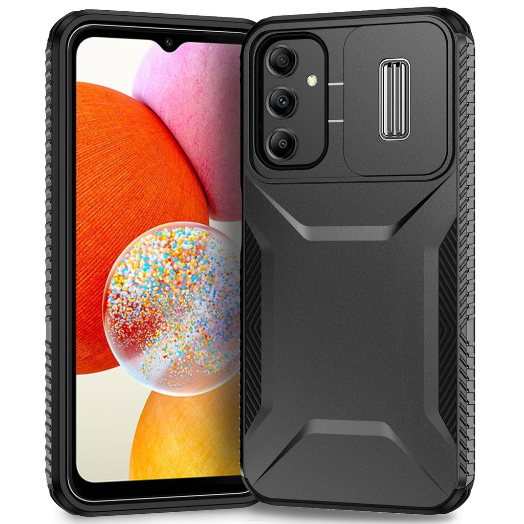 Yerebel Case for Galaxy A14 4G Case, Samsung A14 5G/Galaxy M44 5G Case with Slide Camera Co