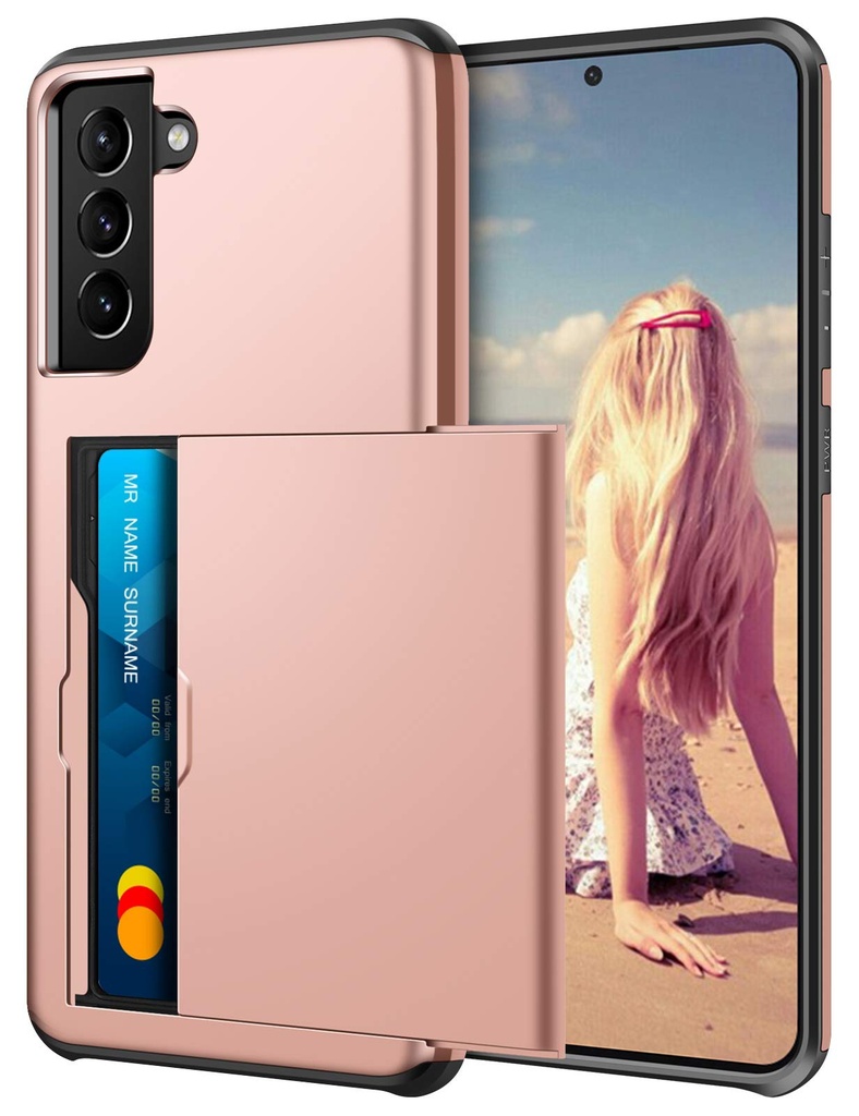 Coolden Compatible with Samsung S21 Plus Case Wallet Case Shockproof Protective Case Rubber