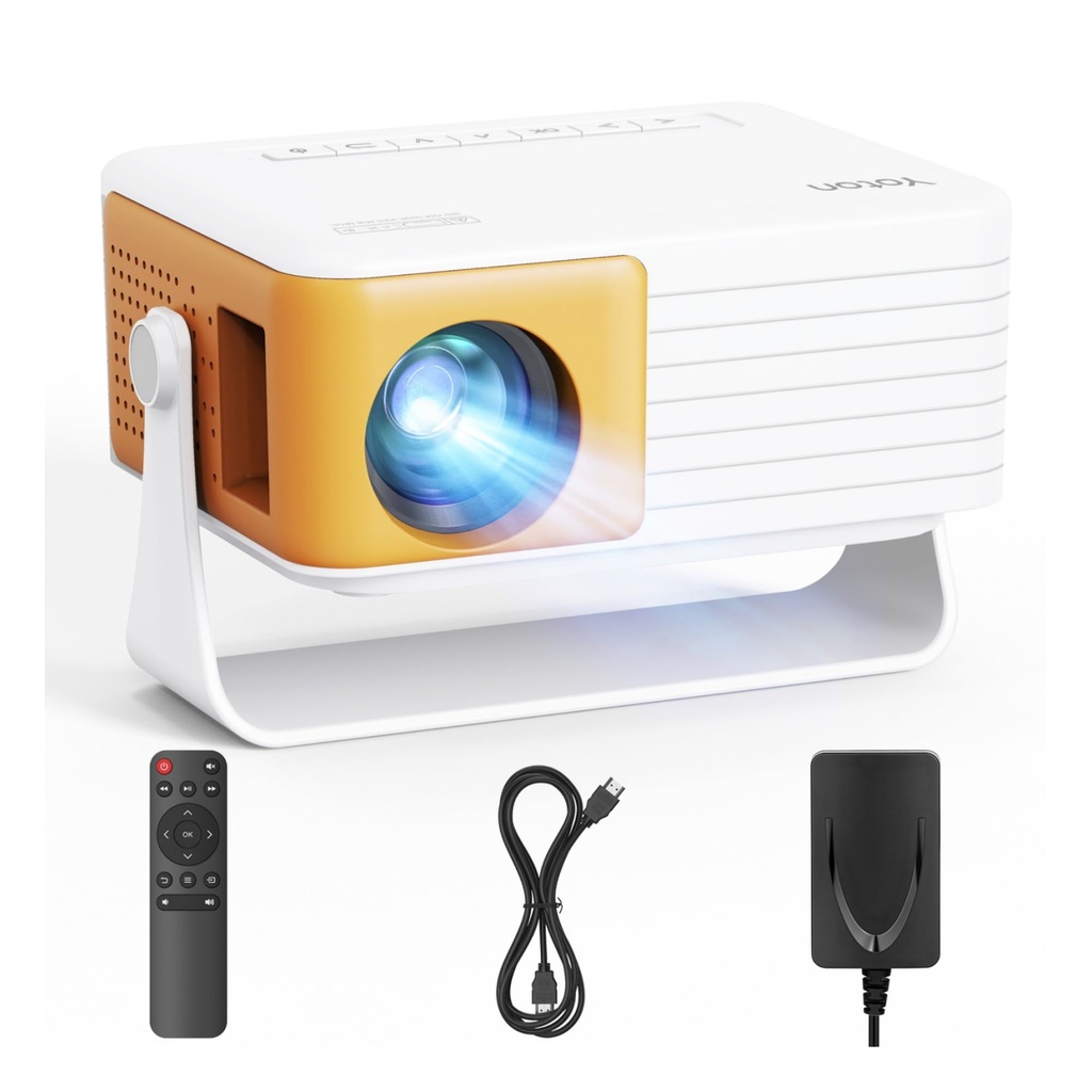Yoton Y3 Mini Projector 2026 Upgraded Auto Keystone Portable Projector for bedroom, 50% Zoo