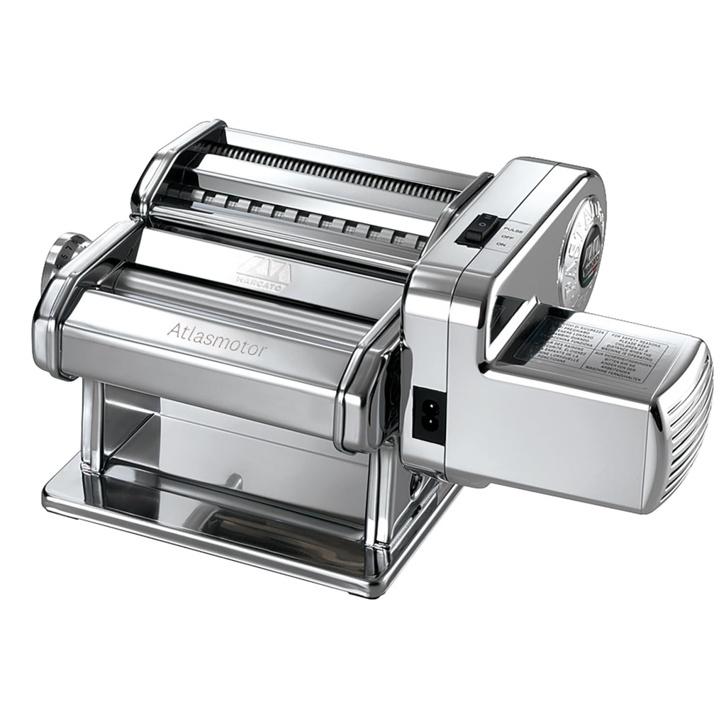 Marcato Electric Pasta Machine Atlas 150 + Motor, Electric Pasta Roller, Made in Italy