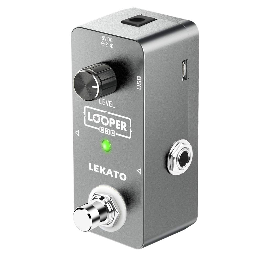LEKATO Guitar Loop Effect Pedal 5 Minutes Unlimited Overdub Recording Time Guitar Looper El