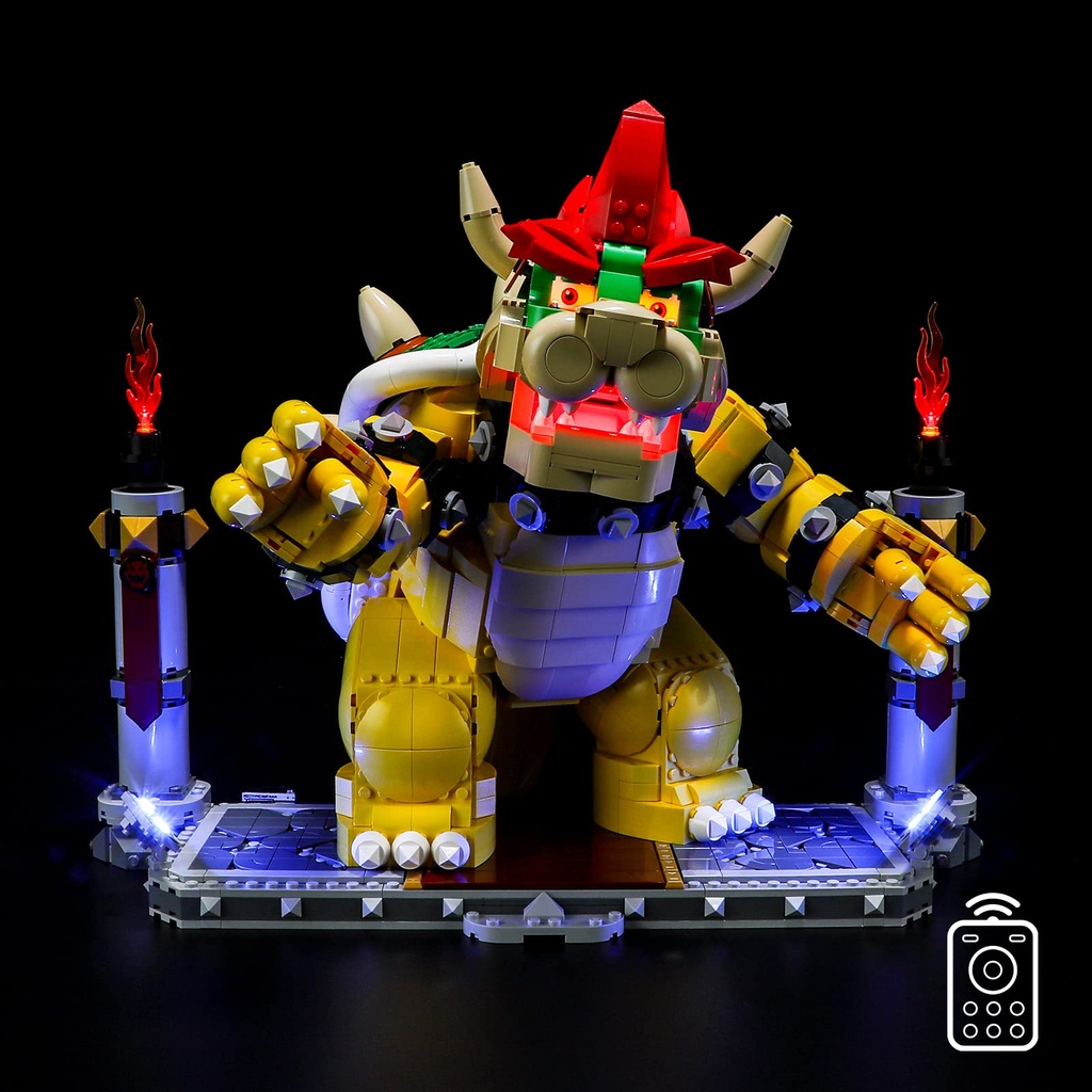 BRIKSMAX Led Lighting Kit for LEGO-71411 The Mighty Bowser - Compatible with Lego Super Mar